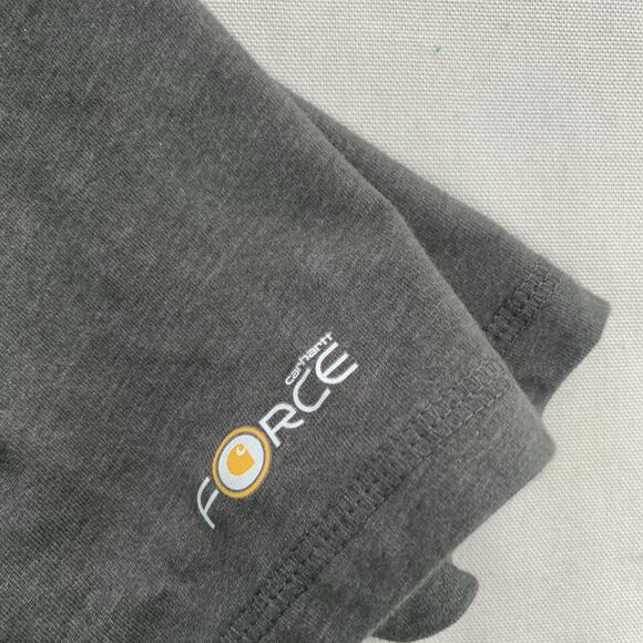 Carhartt Force Shirt Mens Medium Gray Pockets Relaxed Fit Short Sleeve Workwear - Picture 5 of 7